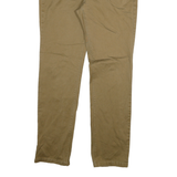 LEVI'S Mens Slim Beige Cotton Blend Trousers W36 L32 Zip Closure