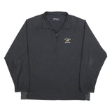 NIKE Mens Black Golf Jacket XL Polyester Plain Zip Lightweight Sportswear