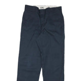 DICKIES Mens Navy Blue Regular Fit Straight Leg Trousers W32 L30 Workwear