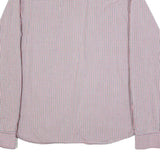 DIESEL Mens Red Blue Check Shirt L Casual Cotton Button Long Sleeve