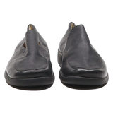 CLARKS Loafer Shoes Black Leather Womens UK 3.5