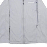 COLUMBIA Womens Grey Softshell Jacket L Polyester Zip Outdoor Casual