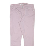SEVEN7 Womens Cotton Blend Pink Slim Skinny Trousers W32 L28 Stylish Comfort