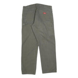DICKIES Mens Jeans Green Relaxed Straight Denim W38 L32 Workwear Zip Closure