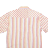 LEVI'S Mens White & Red Striped Cotton Blend Shirt XL Button Pocket Casual