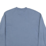 VANS Womens Blue Cotton Blend Floral Print Crew Neck Sweatshirt S Casual