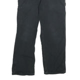 CARHARTT Mens Cotton Black Loose Straight Trousers W33 L30 Workwear Durable