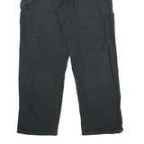 CARHARTT Mens Cotton Black Loose Straight Trousers W33 L30 Workwear Durable