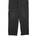 DICKIES Womens Regular Fit Black Denim Workwear Jeans W28 L29 Utility Pocket Zip