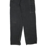 DICKIES Womens Regular Fit Black Denim Workwear Jeans W28 L29 Utility Pocket Zip