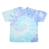 MV SPORT Mens Blue Tie Dye T-Shirt L Short Sleeve Crew Neck Casual