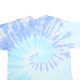 MV SPORT Mens Blue Tie Dye T-Shirt L Short Sleeve Crew Neck Casual