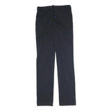 JECKERSON Mens Cotton Navy Regular Straight Trousers W28 L31 Casual Zip