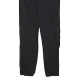 DKNY Womens Cotton Blend Black Slim Tapered Trousers W28 L27 Stylish Casual Zip