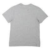 NIKE Mens Grey & Red Graphic T-Shirt M Short Sleeve Crew Neck Casual Cotton