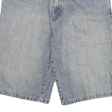 DODECA Mens Denim Blue Casual Shorts 2XL W36 Cotton Blend Relaxed Fit
