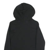 ADIDAS Womens Black Hoodie UK 8 Cotton Blend Logo Sweatshirt