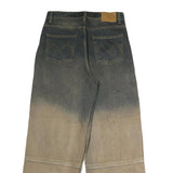 MARTIN KIM Mens Jeans Blue & Beige Regular Straight Denim Light W30 L29