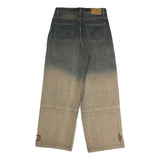 MARTIN KIM Mens Jeans Blue & Beige Regular Straight Denim Light W30 L29