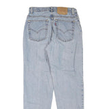 LEVI'S Womens Light Blue Regular Fit Straight Denim Stone Wash W30 L32 Classic
