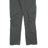 MAMMUT Lined Womens Polyester Grey Regular Trousers W32 L32 Outdoor Zip Pockets