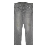 LEVI'S 510 Mens Jeans Grey Slim Skinny Denim Medium W36 L28 Cotton Blend Zip
