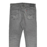 LEVI'S 510 Mens Jeans Grey Slim Skinny Denim Medium W36 L28 Cotton Blend Zip