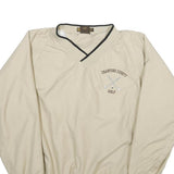 HARRITON Mens Beige Crawford County Golf V-Neck S Polyester Sweatshirt Pullover