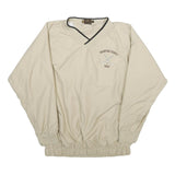 HARRITON Mens Beige Crawford County Golf V-Neck S Polyester Sweatshirt Pullover