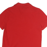 Ralph Lauren Mens Red Polo Jeans Co. Short Sleeve Plain S Cotton Polo Shirt