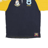 ENYCE Mens Blue & Yellow Polo Shirt 3XL Cotton Blend Embroidered Crest Casual