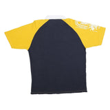 ENYCE Mens Blue & Yellow Polo Shirt 3XL Cotton Blend Embroidered Crest Casual