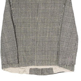 RITE EX LADY LINE Womens Black & White Checked Jacket S Woven Tailored Button