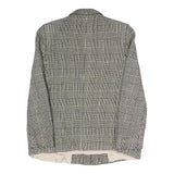 RITE EX LADY LINE Womens Black & White Checked Jacket S Woven Tailored Button