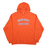 CHAMPION Mens Orange Chilton County Soccer Hoodie 2XL Cotton Blend Casual