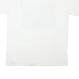 Mens White Graphic T-Shirt XL Short Sleeve Crew Neck Old Extinct Print