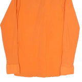 SPORT Mens Orange Shirt S Cotton Blend Lightweight Long Sleeve Casual