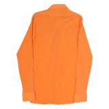 SPORT Mens Orange Shirt S Cotton Blend Lightweight Long Sleeve Casual