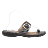BORN Slider Sandals Black Leather Womens UK 6