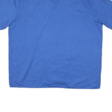 DICKIES Mens Blue Cotton Blend Work Shirt 2XL Button Pocket Short Sleeve