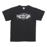 FRUIT OF THE LOOM Mens Black Onkelz Nacht Graphic T-Shirt M Short Sleeve Crew