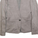 JOOP! Womens Grey Button Up Jacket M Polyester Blend Tailored Plain Stylish