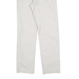 CALVIN KLEIN Mens Cotton Blend White Slim Straight Trousers W32 L30 Casual Smart
