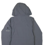 CARHARTT Mens Grey Zip Jacket XS Polyester Blend Plain Workwear Hooded