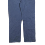 LEVI'S Mens Regular Blue Cotton Blend Regular Leg Trousers W38 L32 Zip Closure
