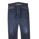 CARHARTT Mens Regular Fit Blue Denim Jeans W32 L32 Zip Cotton Blend Classic