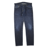 CARHARTT Mens Regular Fit Blue Denim Jeans W32 L32 Zip Cotton Blend Classic