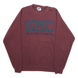 LEE Mens Maroon SMC Nursing Crew Neck L Cotton Blend Sweatshirt Heavyweight