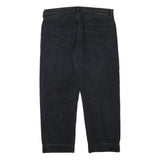 BOSS Mens Regular Fit Black Denim Cotton Blend Jeans W36 L28 Stylish Casual