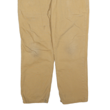 CARHARTT Mens Cotton Blend Beige Relaxed Fit Straight Leg Trousers W36 L30